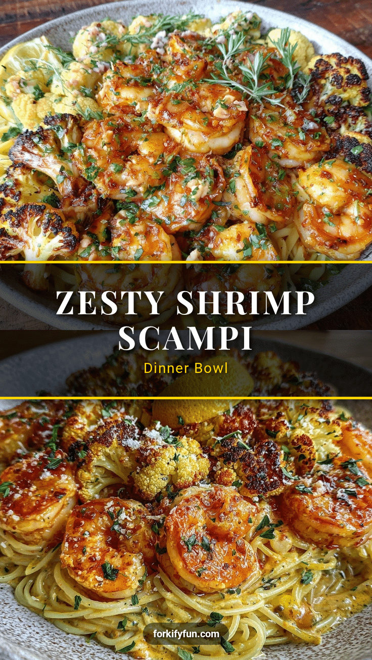 zesty shrimp scampi dinner bowl recipe