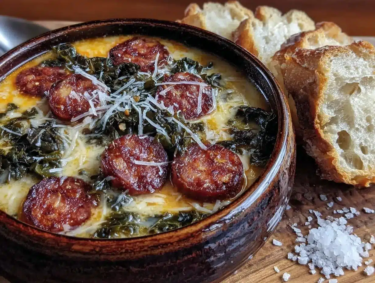 Cozy Caldo Verde Soup with Smoky Chorizo preparation steps