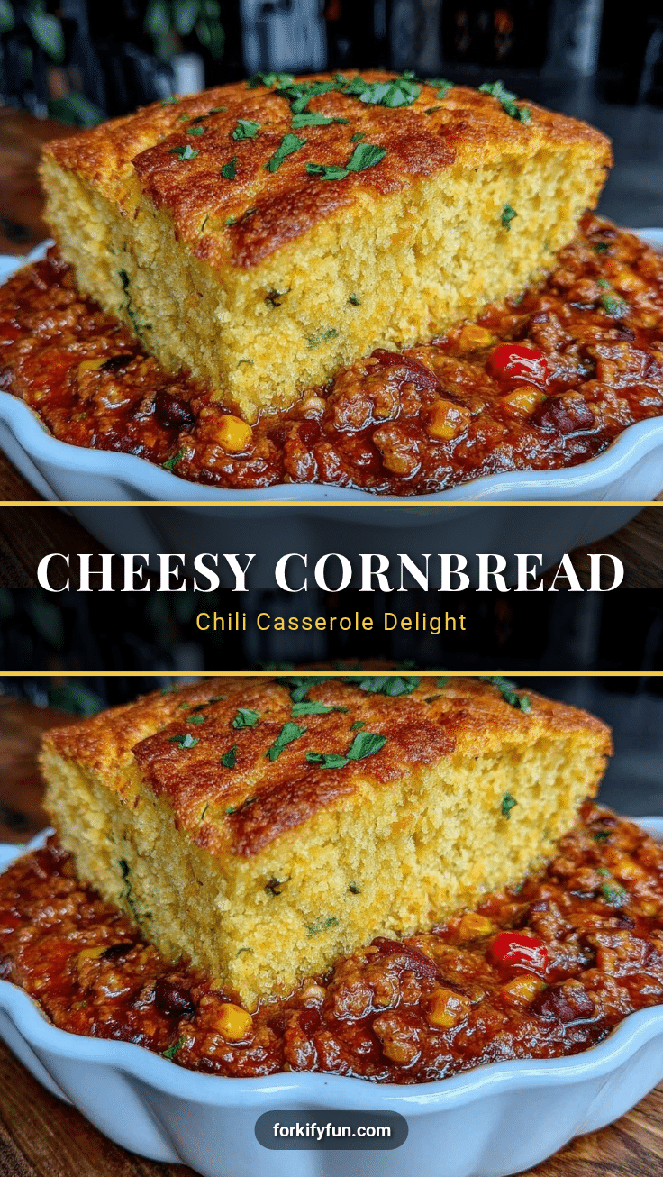 cozy cornbread and chili casserole recipe