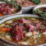 cozy ham and bean soup - featured image