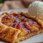 cozy peach galette recipe - featured image