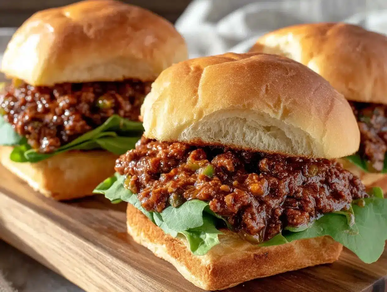 cozy sloppy joe sliders preparation steps
