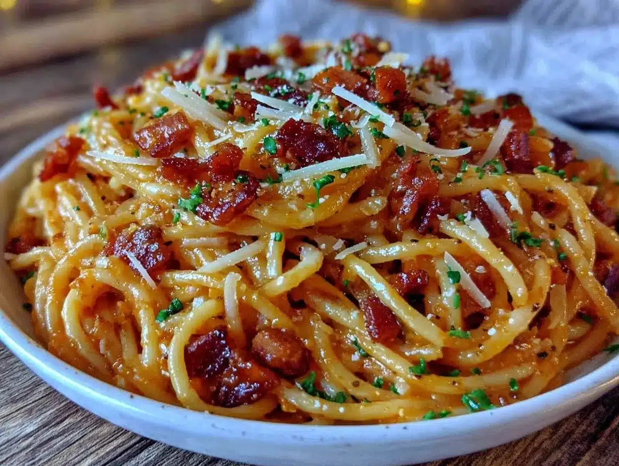 creamy authentic spaghetti carbonara recipe preparation steps