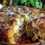 creamy baked ziti with three cheeses - featured image