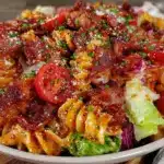 creamy crunchy BLT pasta salad - featured image
