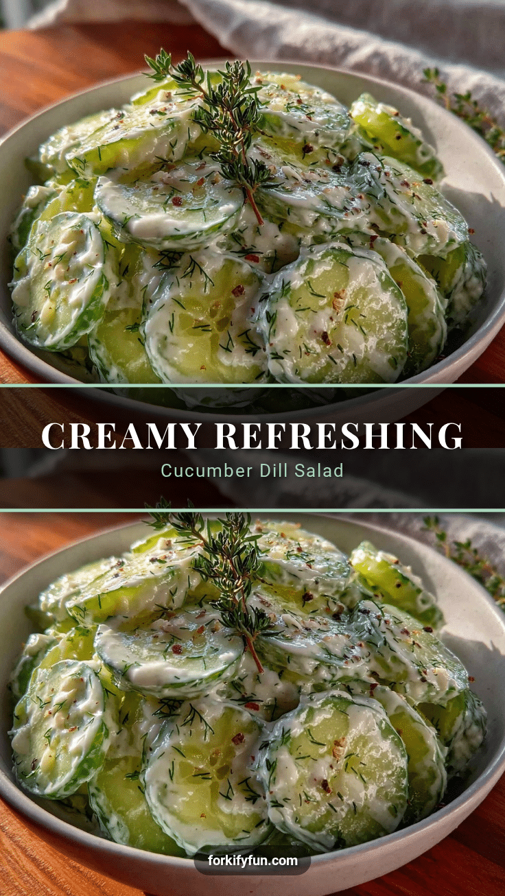creamy cucumber dill salad recipe