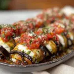 creamy eggplant rollatini with ricotta - featured image