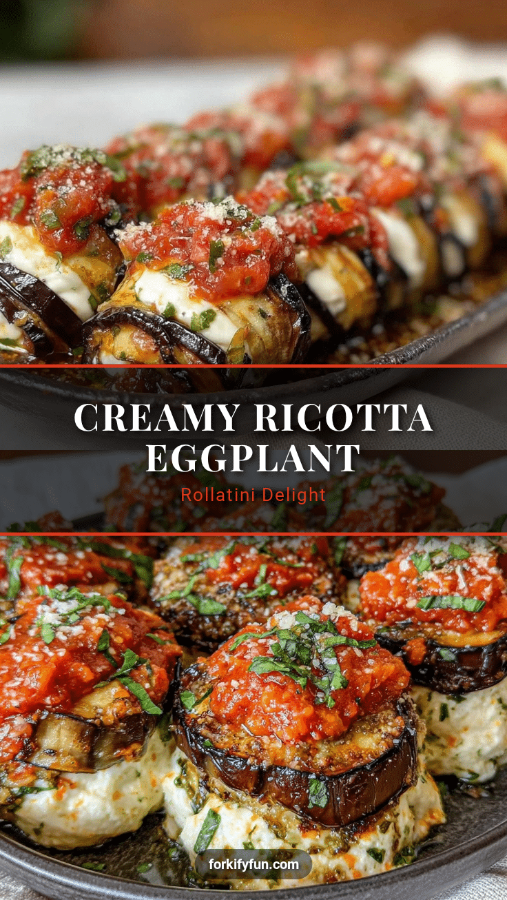 creamy eggplant rollatini with ricotta recipe