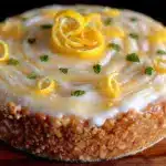 creamy frozen lemonade pie - featured image