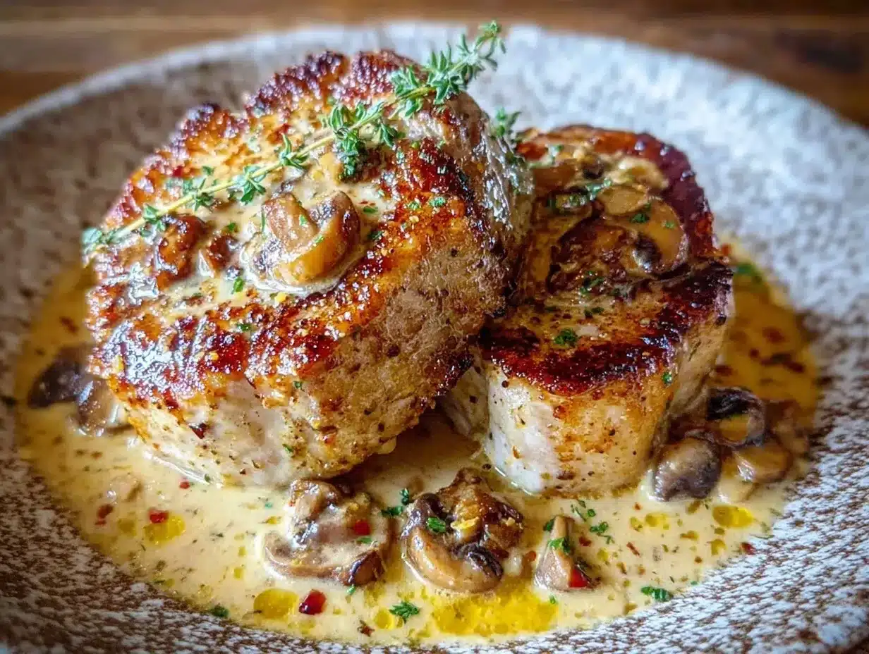 creamy pork chops preparation steps