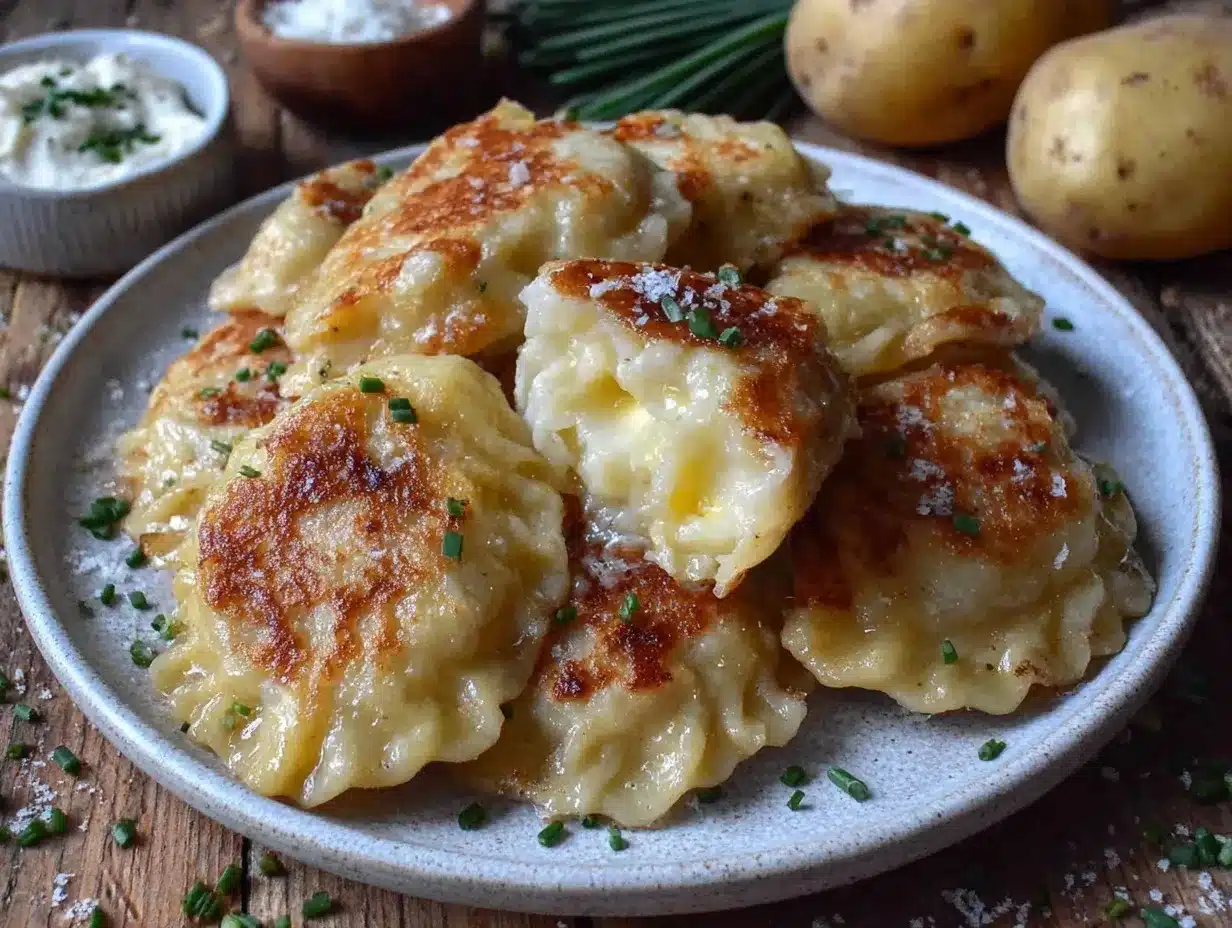 creamy potato and cheese pierogi preparation steps