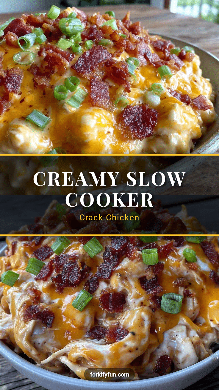 creamy slow cooker crack chicken recipe