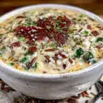 creamy wild rice soup - featured image
