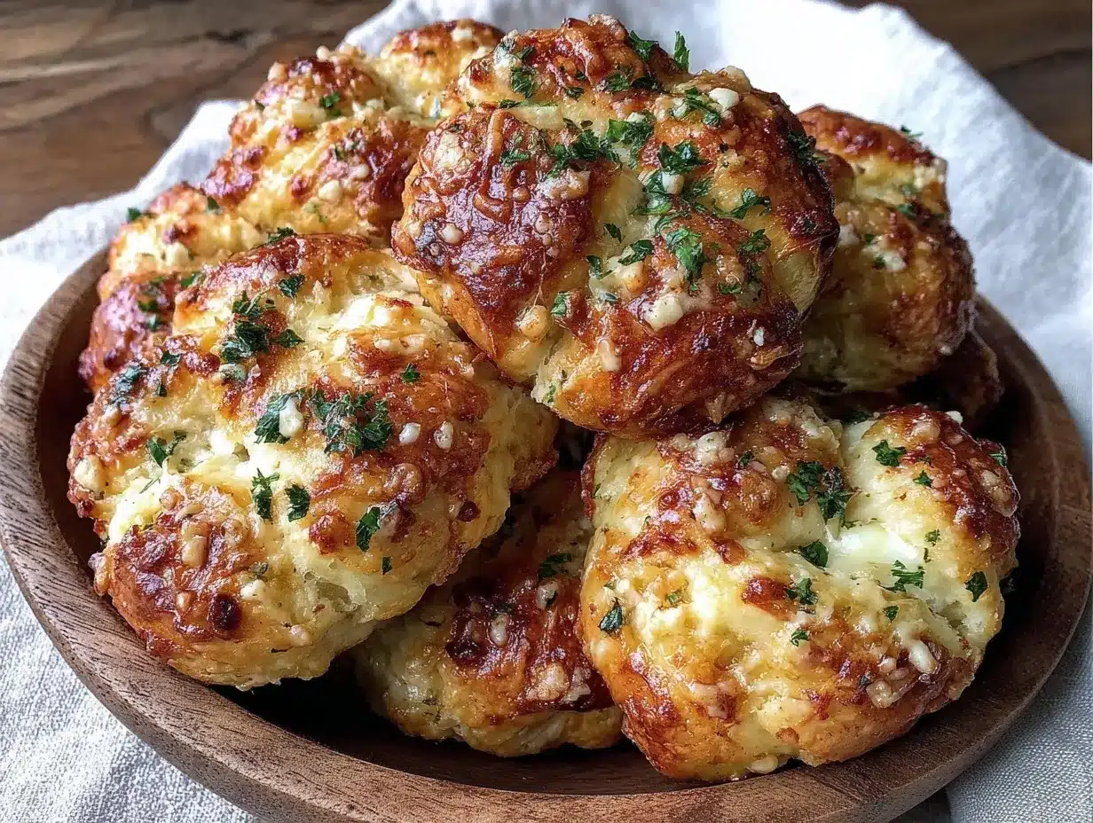 crispy cheesy garlic knots preparation steps