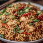 crispy chicken chow mein - featured image