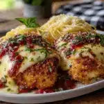crispy chicken parmesan for two - featured image