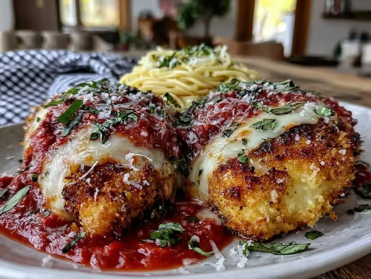 crispy chicken parmesan for two preparation steps