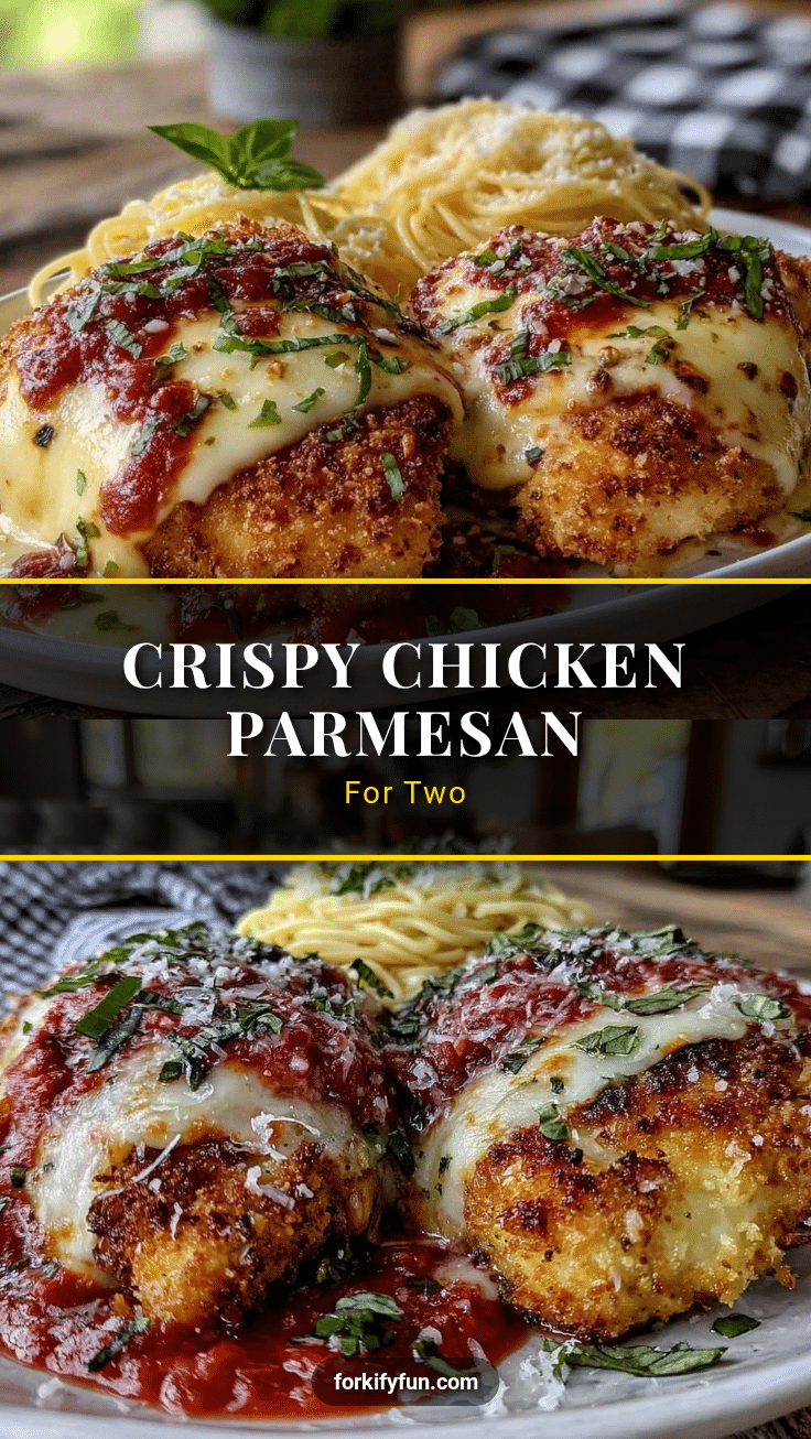 crispy chicken parmesan for two recipe