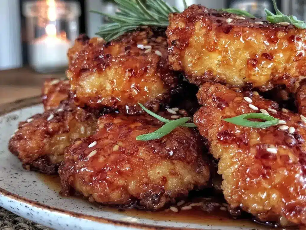 crispy chinese honey chicken - featured image