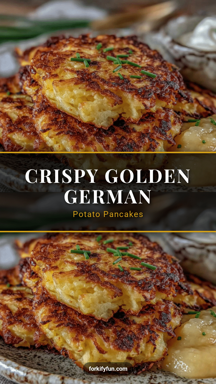 crispy German potato pancakes recipe