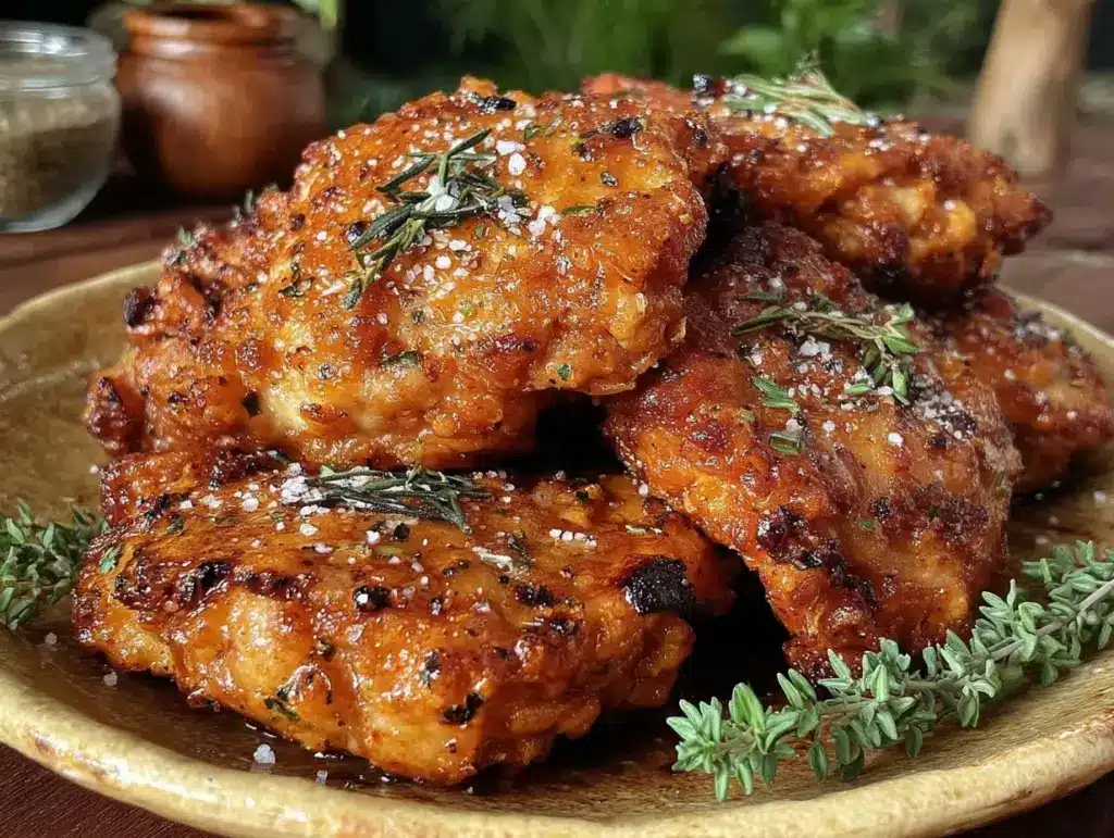 crispy ranch chicken thighs - featured image
