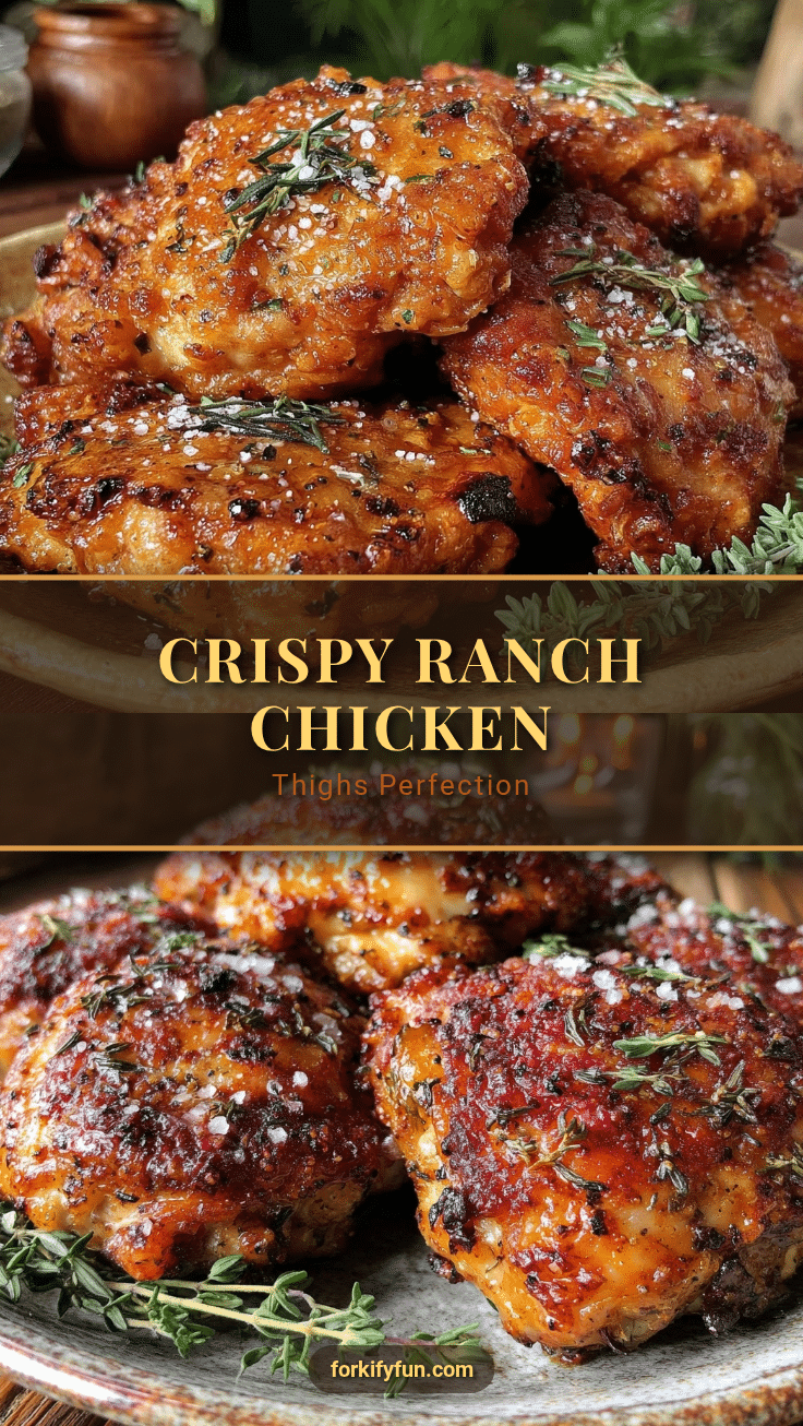 crispy ranch chicken thighs recipe
