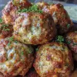 crispy sausage cheese balls - featured image