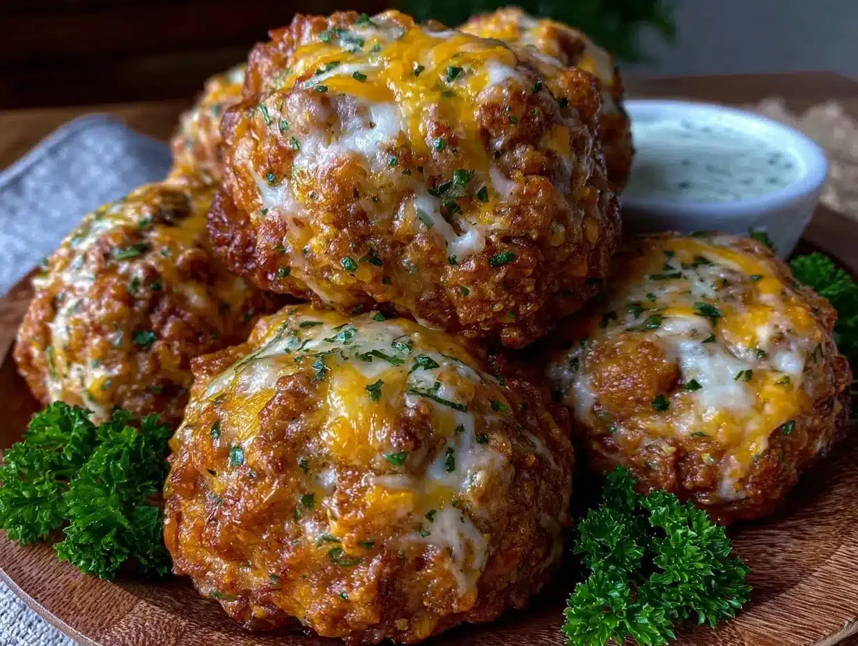 crispy sausage cheese balls preparation steps
