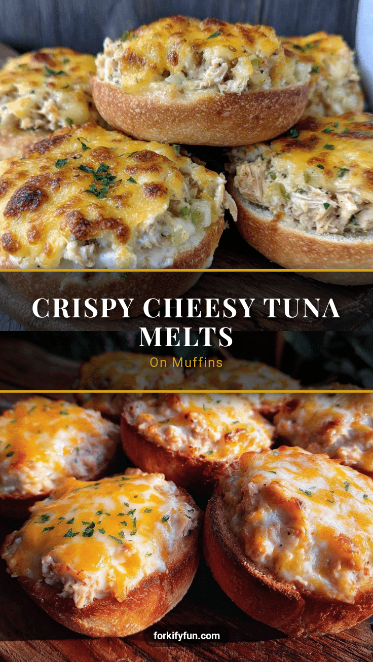 crispy tuna melts on english muffins recipe