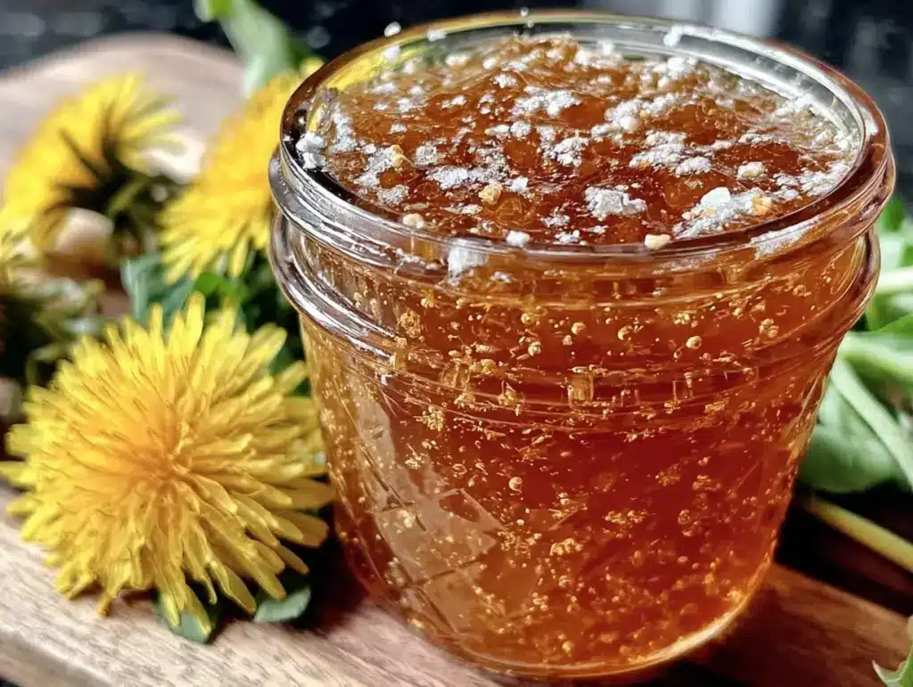 dandelion jelly recipe - featured image