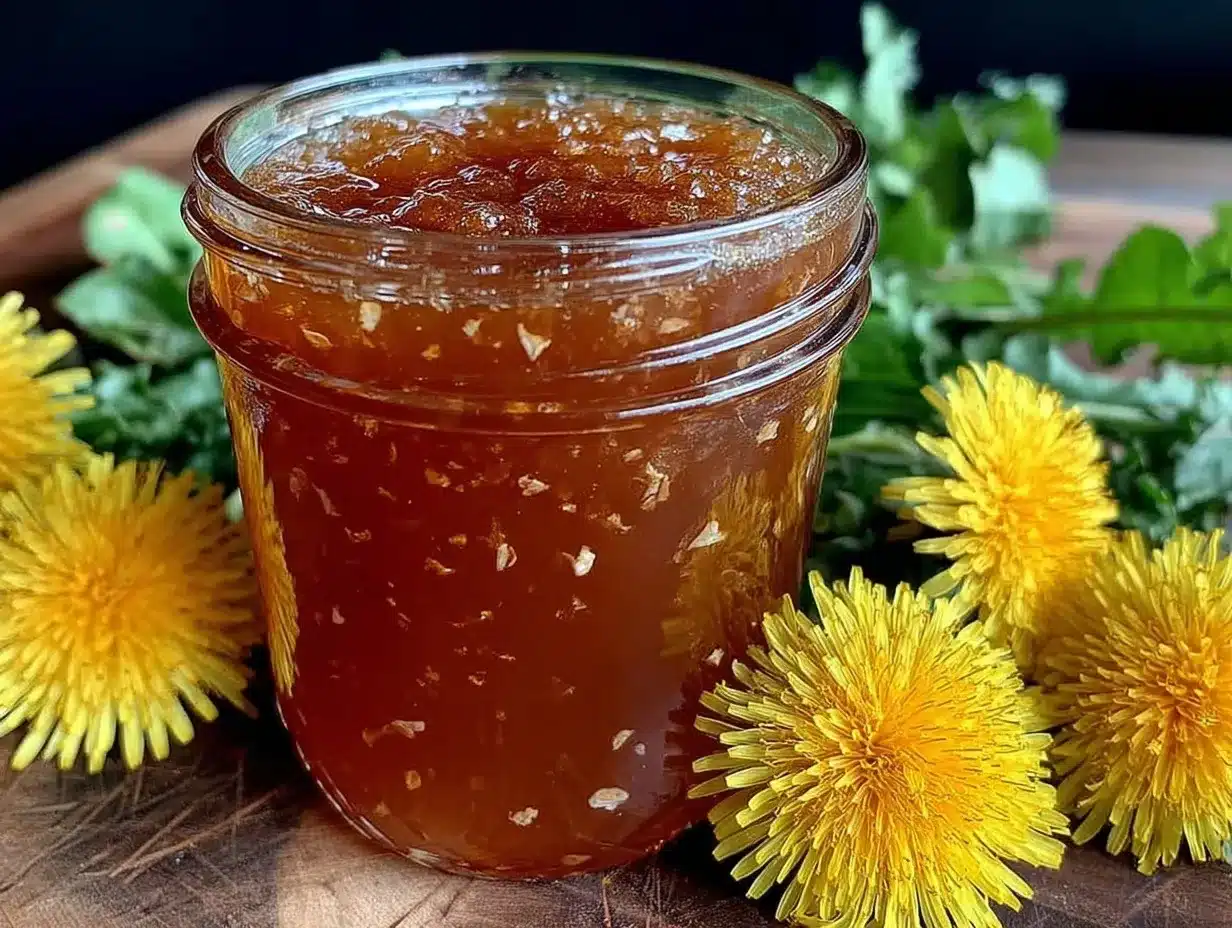 dandelion jelly recipe preparation steps