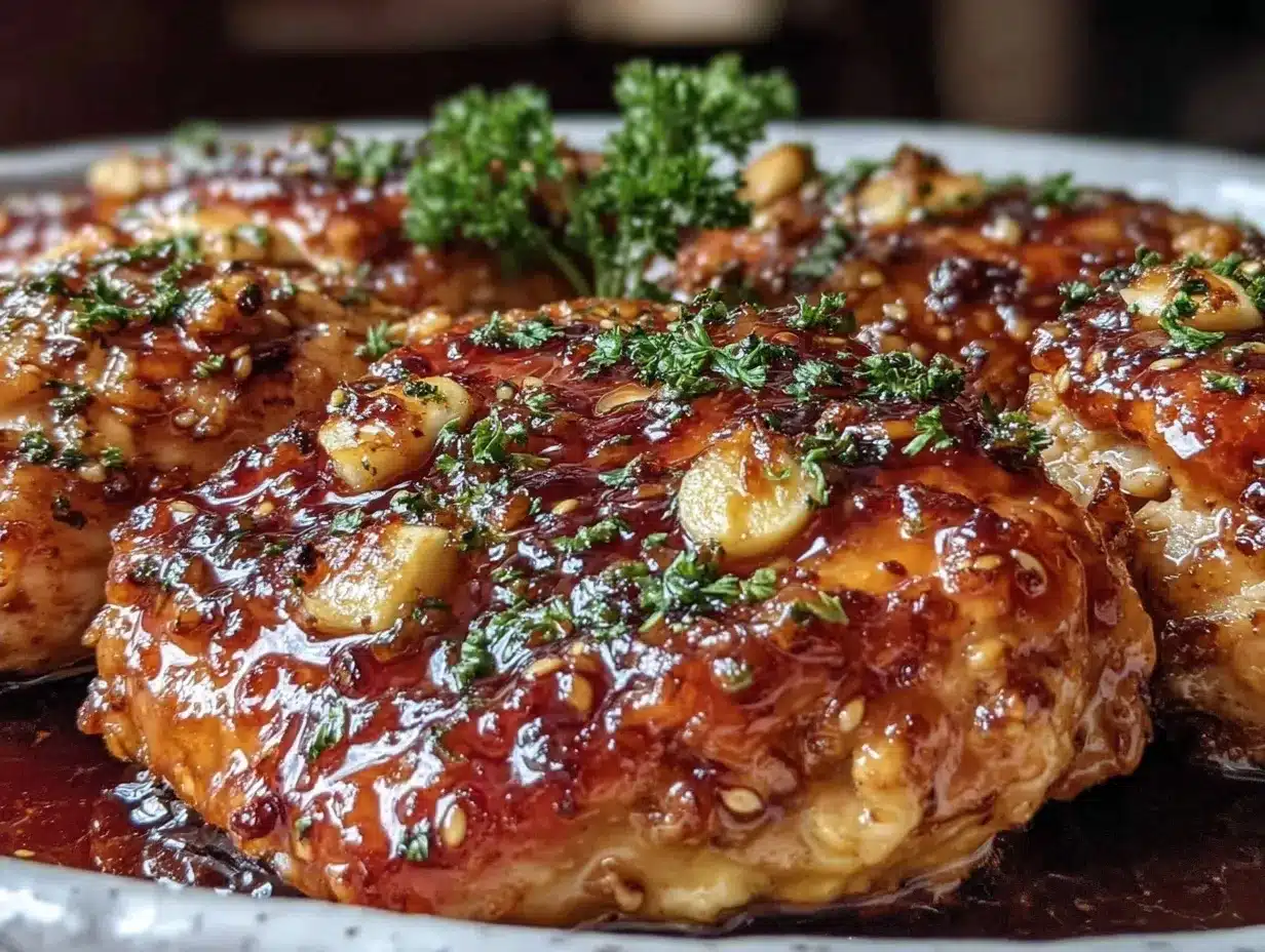 easy crispy baked honey garlic chicken preparation steps