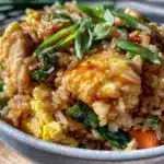 easy crispy Chinese chicken fried rice - featured image