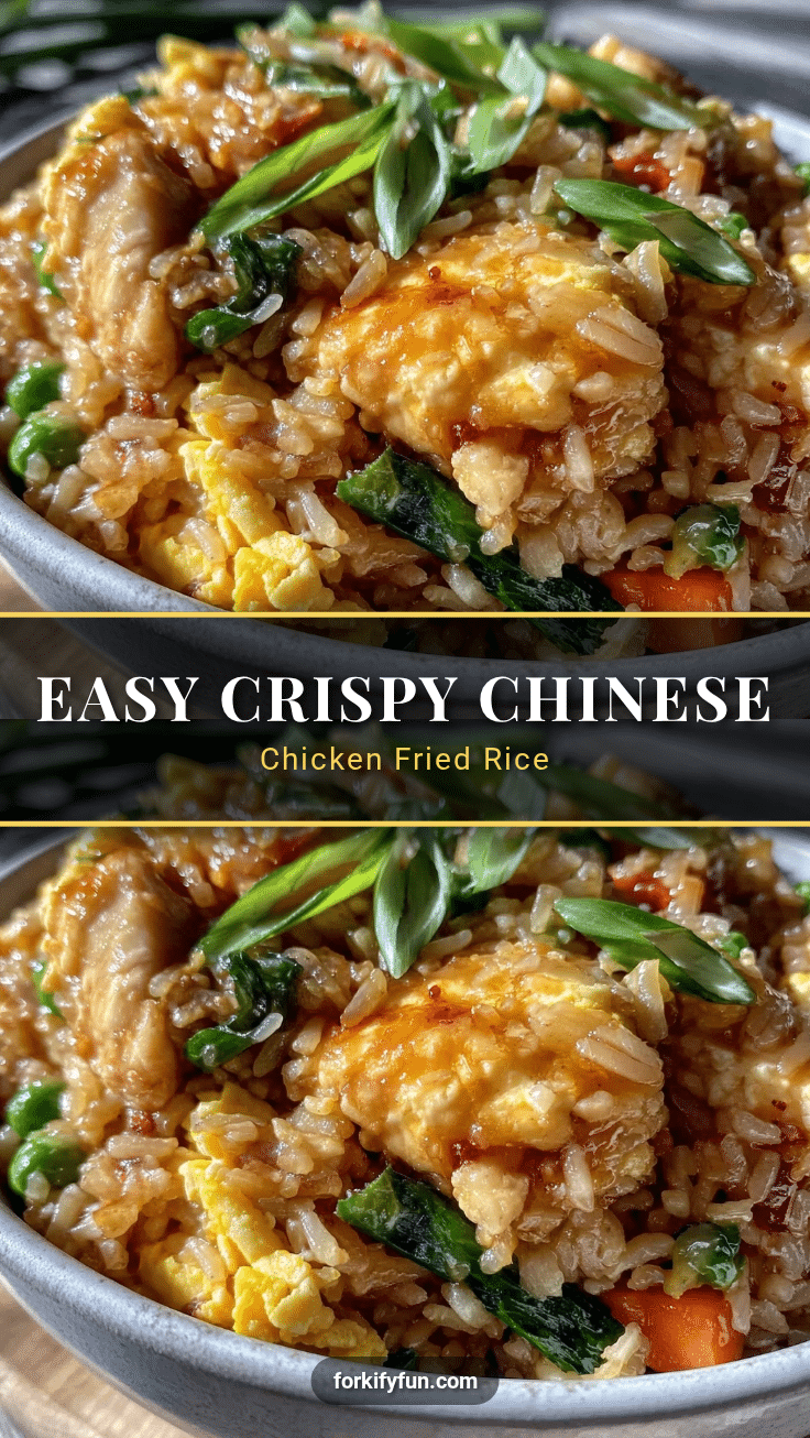 easy crispy Chinese chicken fried rice recipe