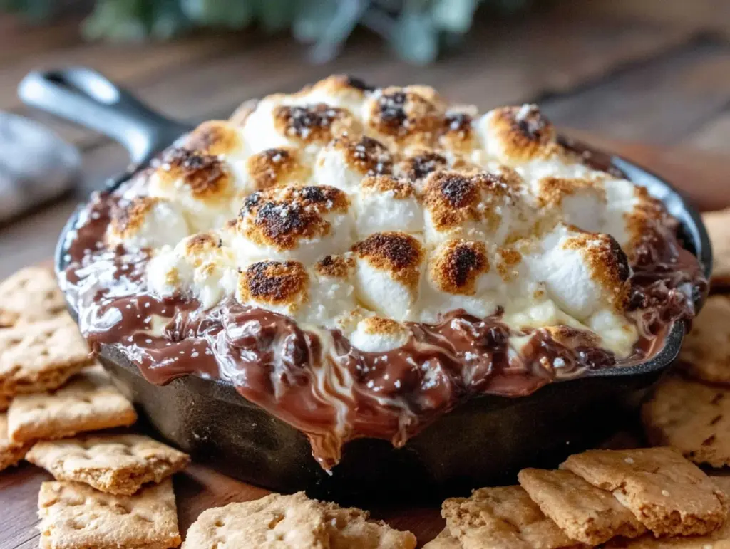 easy gooey s’mores dip for the grill - featured image