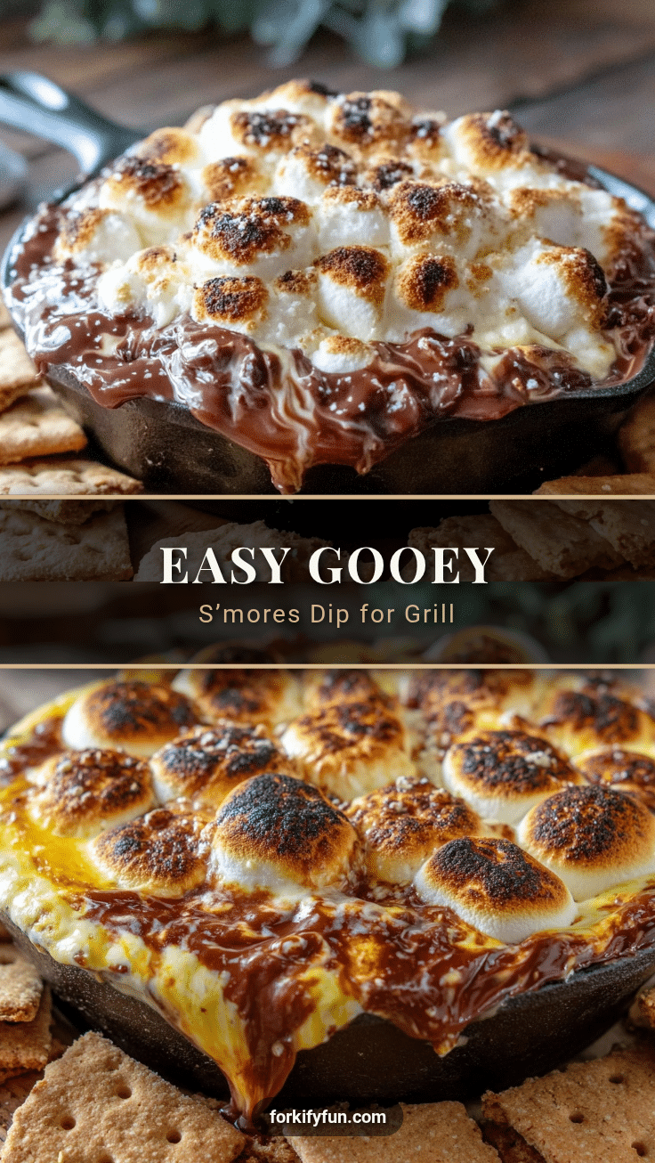 easy gooey s’mores dip for the grill recipe