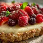 easy no-bake summer berry tart - featured image