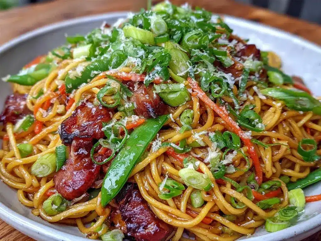 Easy Savory Pork Lo Mein - featured image