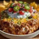 flavorful taco dip recipe - featured image