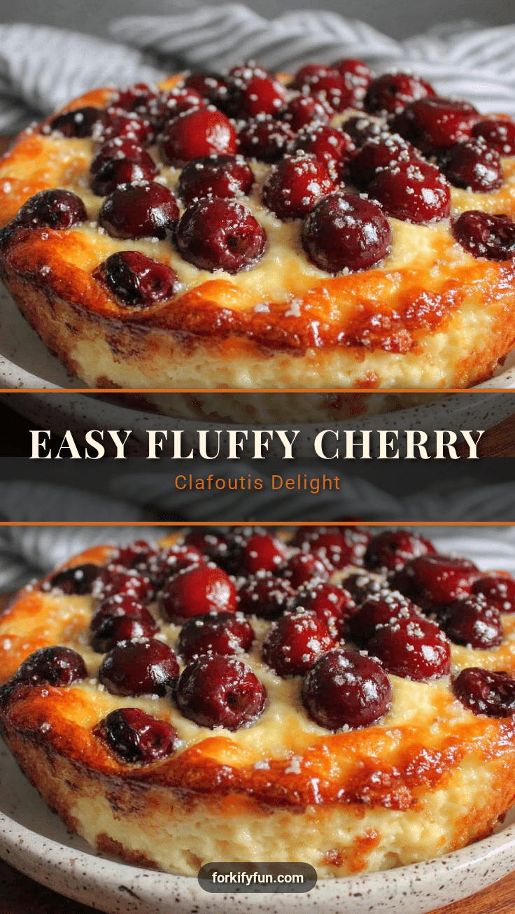 fluffy cherry clafoutis recipe