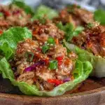 fresh chinese chicken lettuce cups - featured image