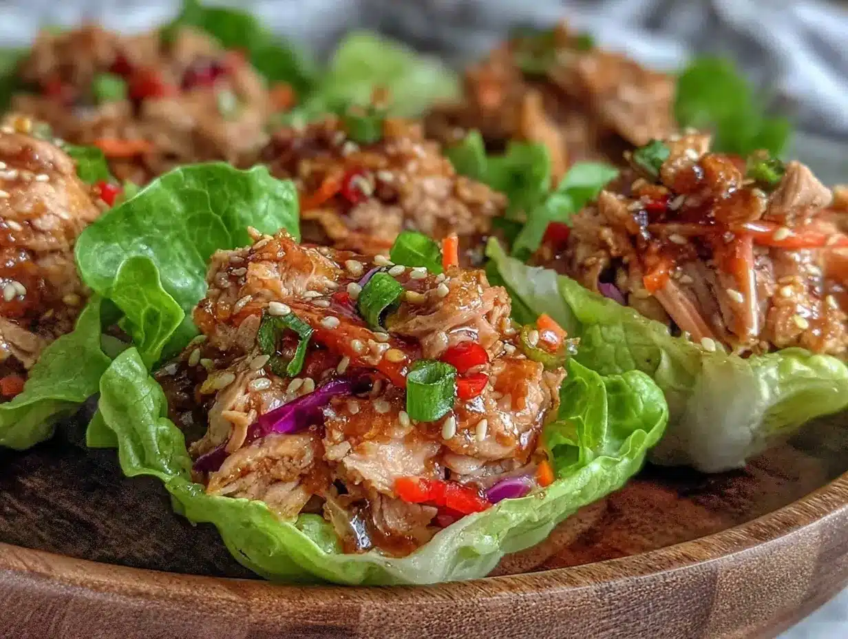 fresh chinese chicken lettuce cups preparation steps