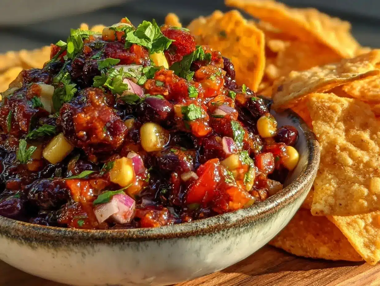 fresh cowboy caviar dip preparation steps
