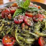 fresh pesto pasta - featured image