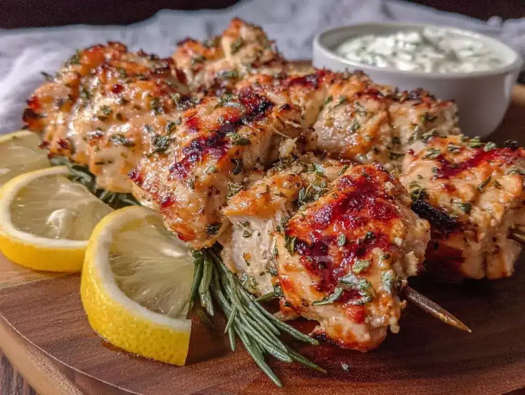 Greek Lemon Chicken Skewers - featured image