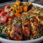 grilled chicken and quinoa bowl - featured image