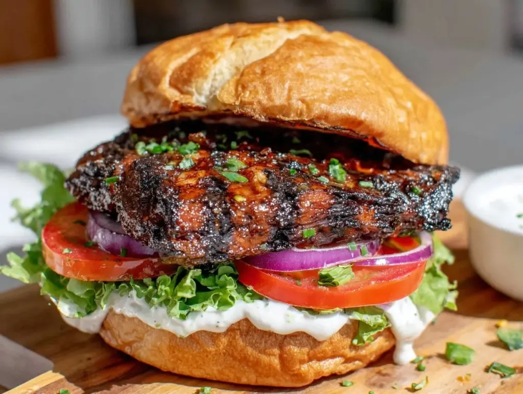 grilled portobello mushroom burgers - featured image