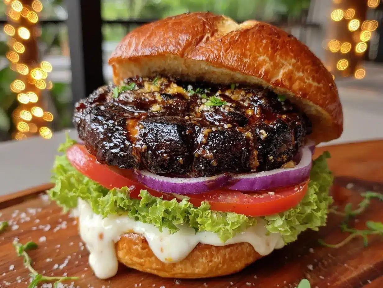 grilled portobello mushroom burgers preparation steps