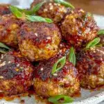 honey sriracha meatballs - featured image