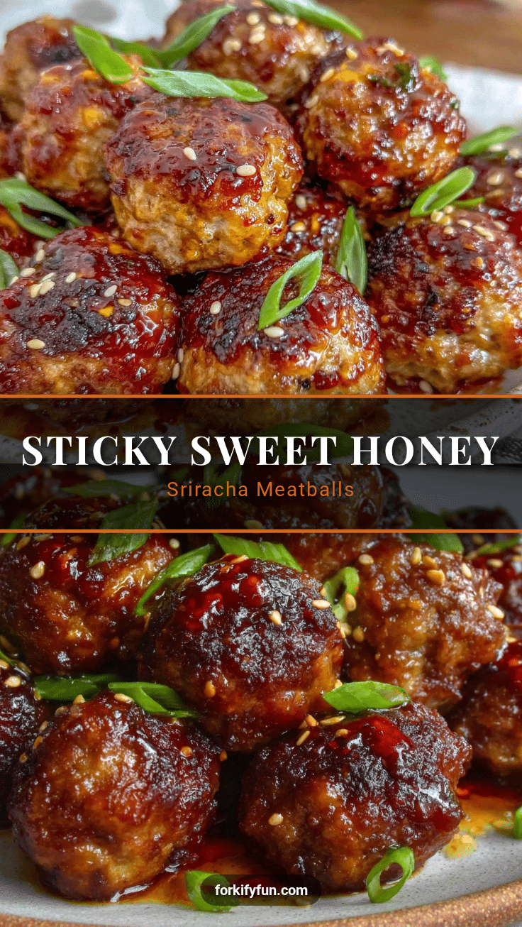 honey sriracha meatballs recipe